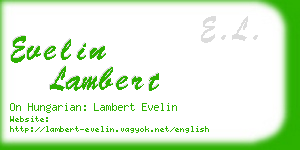 evelin lambert business card